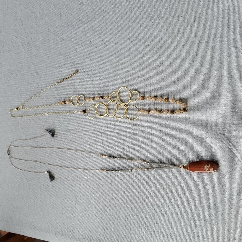 Pair of Adjustable Long Necklaces